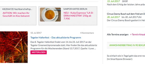 Kiezekatze Heiligensee & SAMPOR-KAFFEE-BERLIN