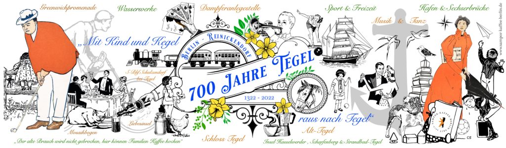 700 Jahre Tegel, Tegeler See, Borsigvilla, Humboldt-Mühle, Schloss-Tegel, Geburtstag 