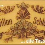 Alte Kaffeetasse aus Tegel - alter Flyer vom SAMPOR-KAFFEE-BERLIN