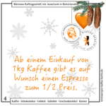 Adventskalender - Türchen vom Donnerstag, 4. Dezember