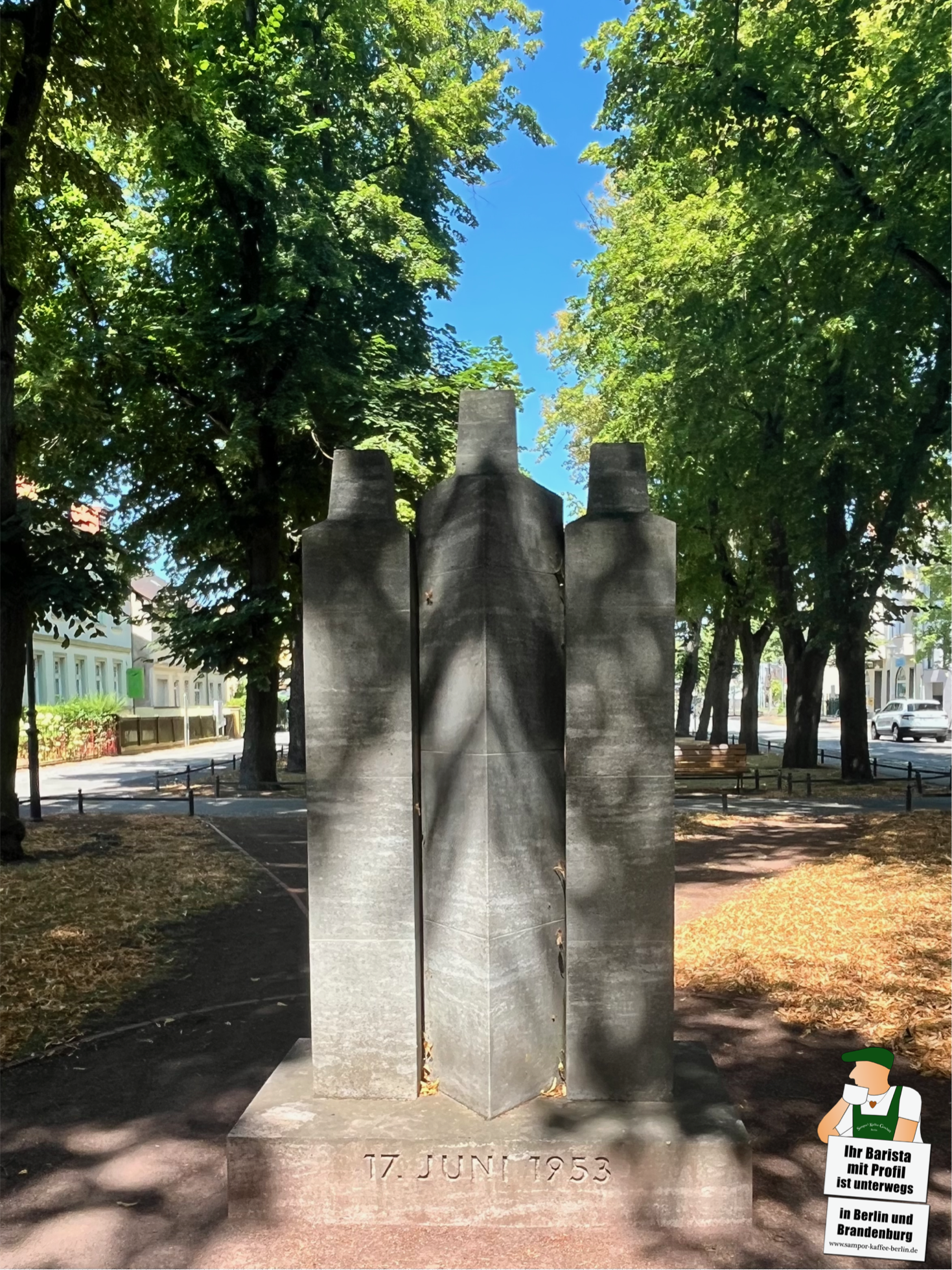 Skulptur zum Volksaufstand am 17. Juni 1953, Hennigsdorf